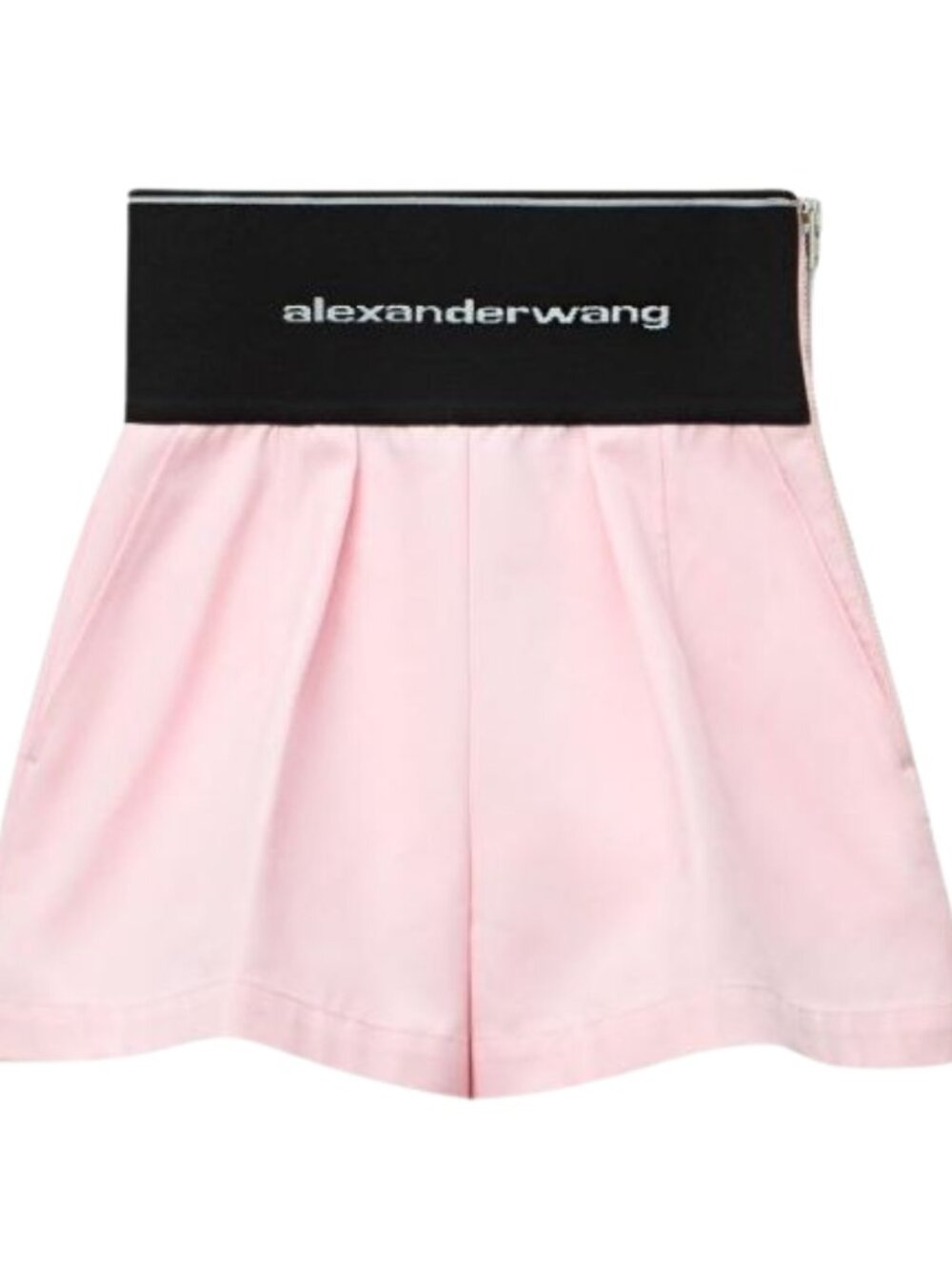 Alexander Wang Pink Logo Elastic Shorts
